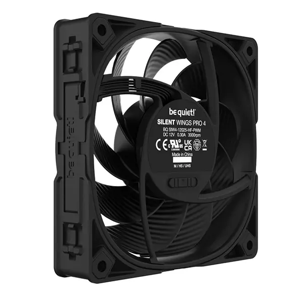 FAN BE QUIET SILENT WINGS PRO 4 120MM PWM BL098 3000 RPM BLACK